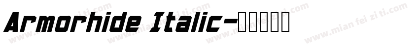 Armorhide Italic字体转换